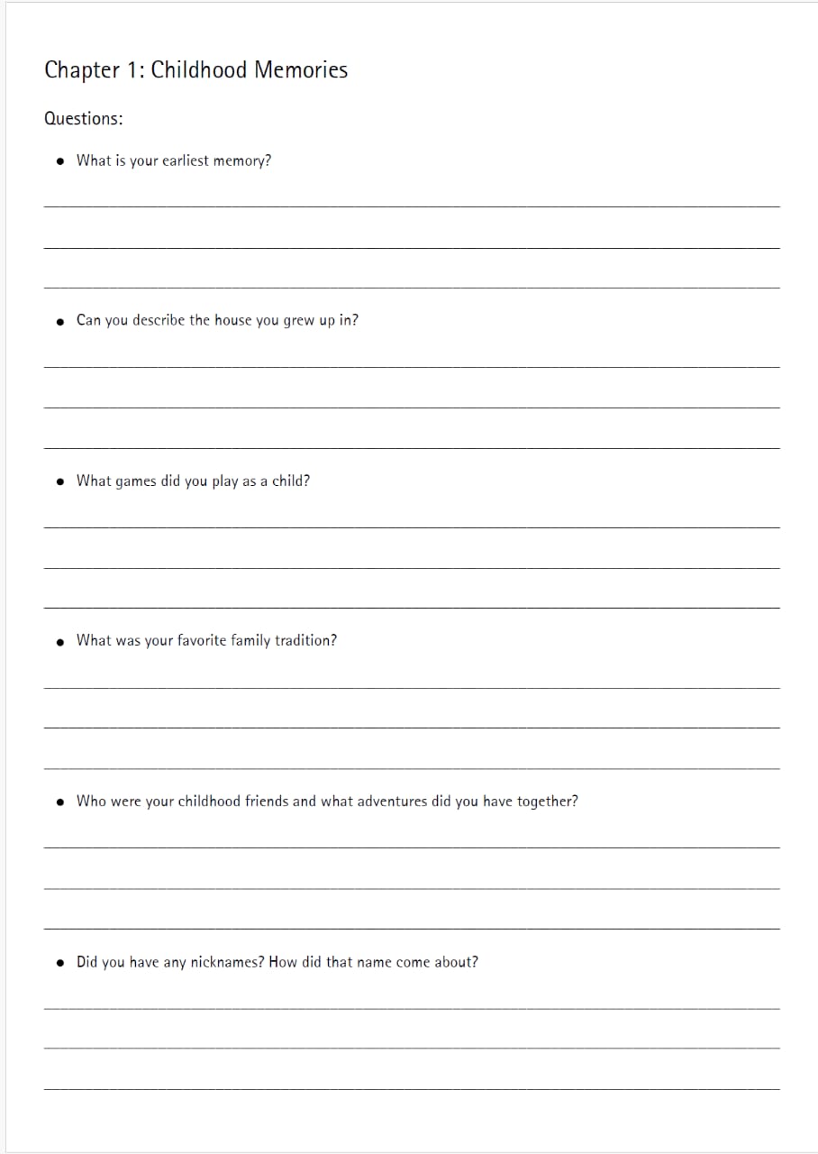 Chapters of a Lifetime