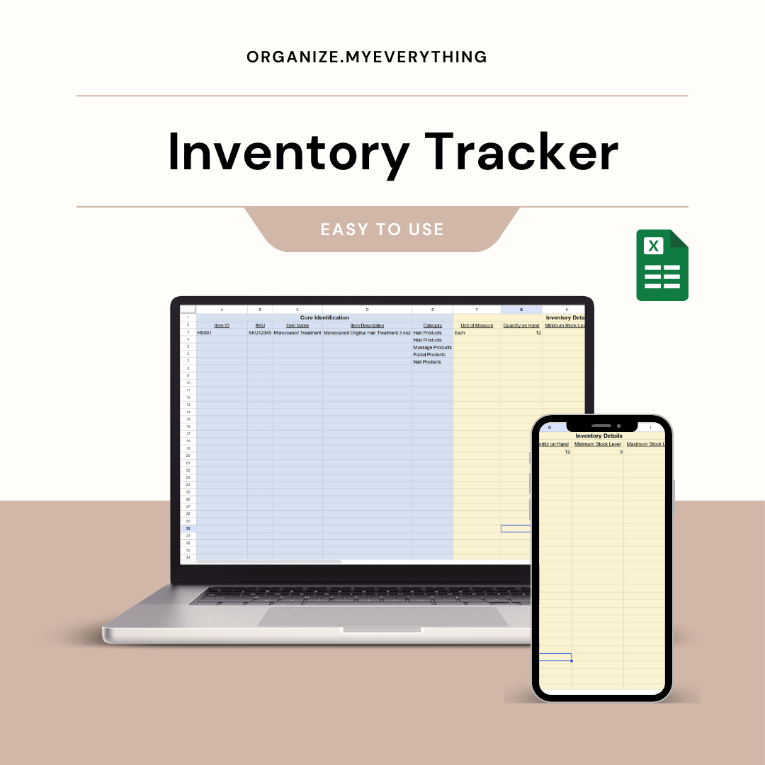 Outgoing Files Tracker Inventory Tracker – Organize My Everything
