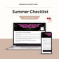 Summer Checklist (July)