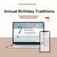 Annual birthday traditions