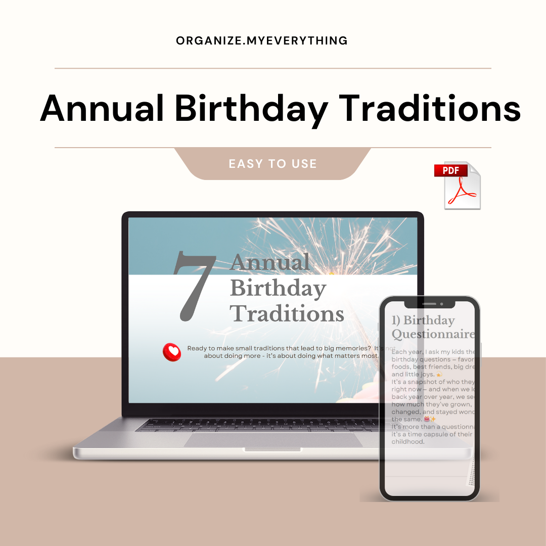 Annual birthday traditions