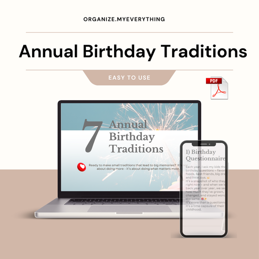 Annual birthday traditions