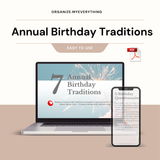 Annual birthday traditions