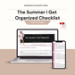 The Summer I Got Organized Checklist