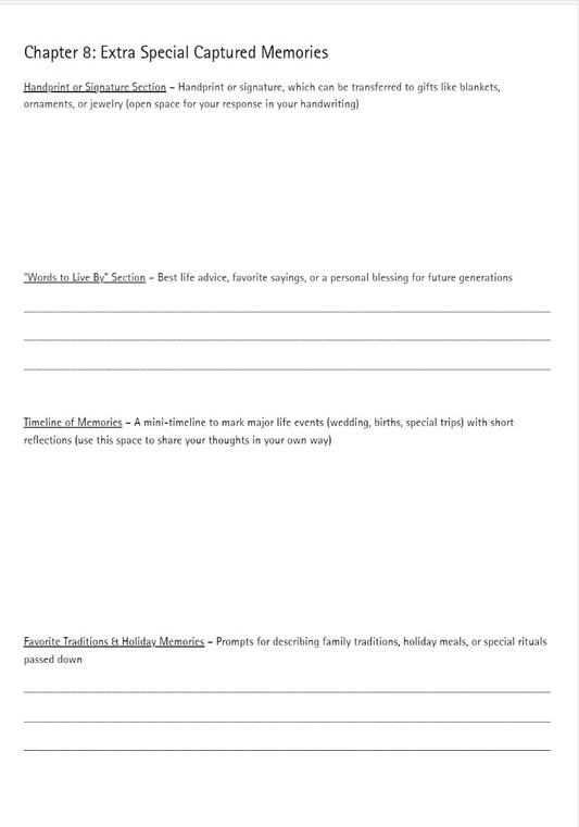 Chapters of a Lifetime