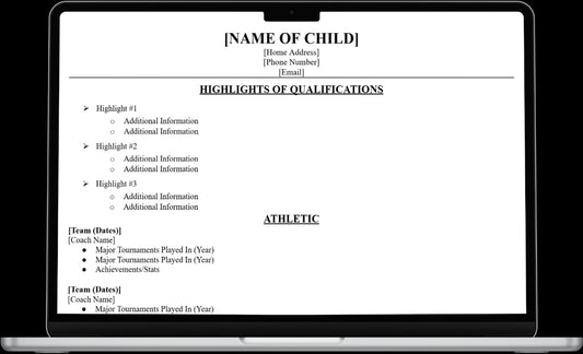 kids Resume Template